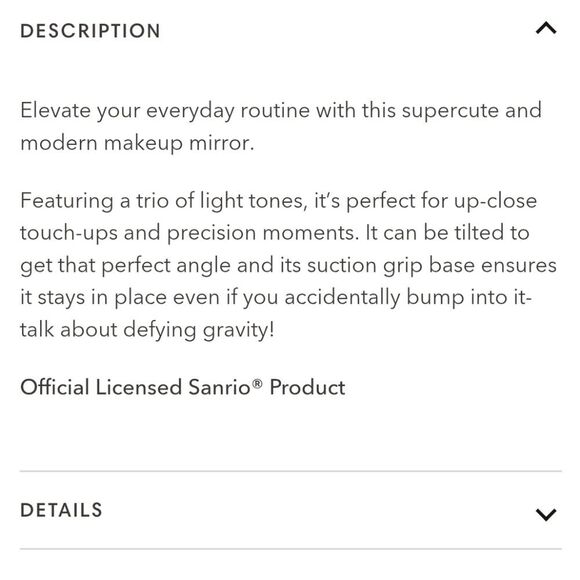 Impressions X Hello Kitty Gravity Tri-Tone LED Makeup Mirror - Picture 6 of 9